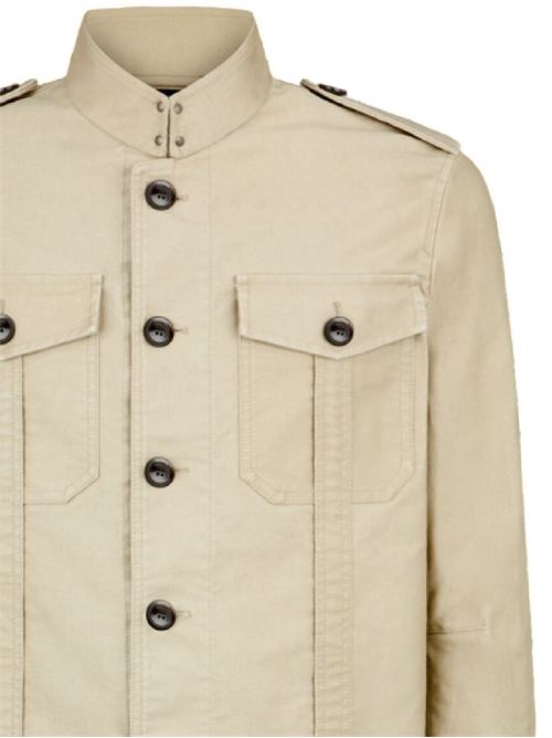 Sand beige jacket TOM FORD | OJS011FMC171S25JB255